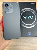 Smartphone Vi V70 5G 12 Go 256 Go Appareil photo 50 MP Batterie 5000 mAh Charge rapide 100 W Ultra-léger 7,4 mm Version globale Anglais
