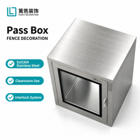 Jendela Transfer Pass Box Ruang Bersih Industri Baru dengan Filter HEPA Baja Tahan Karat 304 untuk Penggunaan Laboratorium
