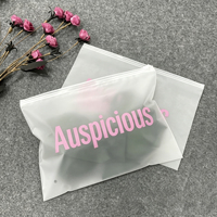 Sacs en plastique givrés à fermeture éclair personnalisés pour vêtements, avec logo imprimé en usine, emballage de luxe