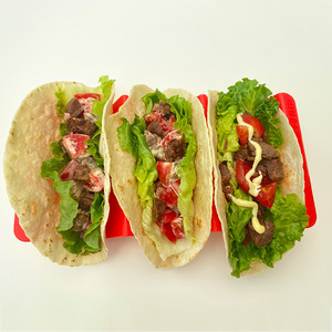 Plastic taco-serviesmandje Herbruikbare fastfood-schaal Tacos Onbreekbare restaurantvoedselmand Lichtgewicht snackserveermandje - Product Image 1