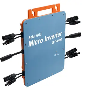 Casa intelligente 1400w piccolo sistema di generazione di energia solare IP66 impermeabile connessione a rete micro inverter