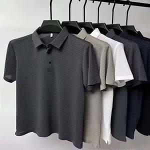 I-0447 Polo pour hommes et garçons, été, logo brodé personnalisé, polos personnalisés, t-shirt en maille pour hommes - Product Image 5