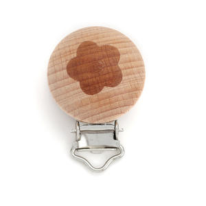 Personnalisable Portable Rond Hêtre En Bois Porte-Perles Belle Bande Dessinée <span class=keywords><strong>Attache</strong></span>-Sucette Anneau De Dentition Saisir Jouet pour Bébés Jouets Éducatifs - Product Image 3