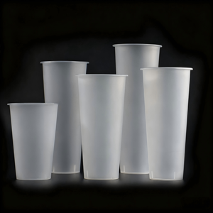 แก้วพลาสติกแข็งแบบใช้แล้วทิ้งสำหรับเครื่องดื่มร้อนและเย็น แก้วแบบใช้แล้วทิ้งสำหรับงานปาร์ตี้ งานแต่งงาน สำหรับชานมและชานมไข่มุก - Product Image 1