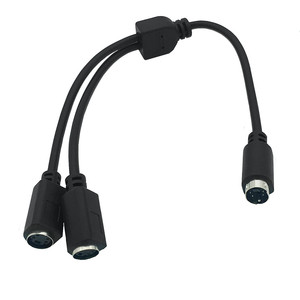 Nhà Má<span class=keywords><strong>y</strong></span> Nóng 2025 Mới 4-Pin <span class=keywords><strong>Adapter</strong></span> Splitter S-Video 4P 2 Nữ Để Nam Video Loại Cáp S-Video md4p 1 Để 2 <span class=keywords><strong>Y</strong></span> Cáp 0.3M - Product Image 5