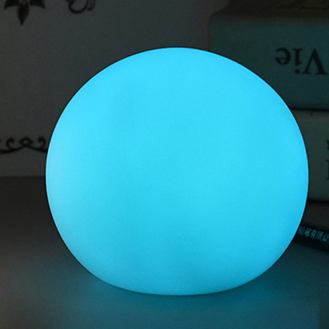 Floating Pool LED Lights Mini 8cm RGB Cute Ball Light Remote USB Recharge Dimmable ABS Battery Included Beach Moon Hanging