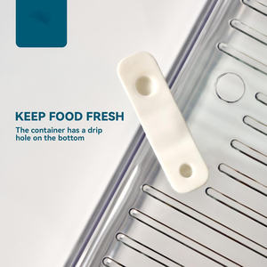 กล่องเก็บอาหารแบบวางซ้อนกันได้สำหรับตู้เย็น14ชิ้นไม่มีสาร BPA สำหรับใช้ในครัวเรือน - Product Image 3