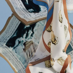 Vendita calda alla moda usignolo e sciarpe con stampa di Rose sciarpa per la testa avvolge sciarpa per capelli in seta di gelso da donna - Product Image 2