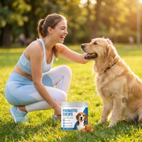 Probiotiques pour chiens OEM avec friandises à mâcher prébiotiques, friandises probiotiques pour chiens avec enzymes de citrouille, prébiotiques, santé intestinale, système immunitaire