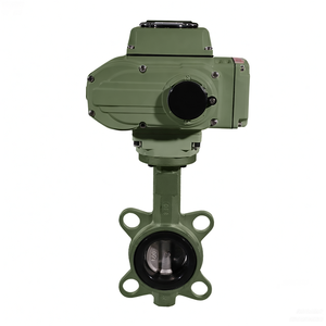 Vanne papillon électrique à actionnement électrique COVNA DN50 2 pouces PN16 12 volts, siège en caoutchouc EPDM, type wafer, acier inoxydable 316 - Product Image 2