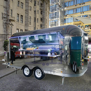 Concession CE DOT Restauration Rapide Camion Bar Mobile Entièrement Équipé Café Crème Glacée Acier Inoxydable BBQ Remorque Van Nouveau Utilisé - Product Image 1