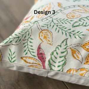 Housse de coussin en coton indien imprimé floral patchwork carré en pur coton pour un usage hospitalier à la maison - Product Image 1