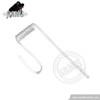 Kit d'écouteurs à tube transparent RAYTALK, style serre-tête, pour téléphones et radios bidirectionnelles, accessoires en plastique ABS noir, garantie 12 mois