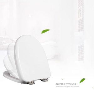 Couvre-siège de toilette en plastique PP blanc robuste, fermeture douce et silencieuse, couvercle <span class=keywords><strong>WC</strong></span> universel <span class=keywords><strong>pour</strong></span> hôtel moderne, appartement, projet - Product Image 3