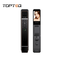 Cerradura Inteligente 3D de Alta Seguridad TOPTEQ US8, Reconocimiento Facial 3D, Tarjeta de Memoria RFID, Nube, Wi-Fi, para Aleación de Aluminio, Acero y Madera