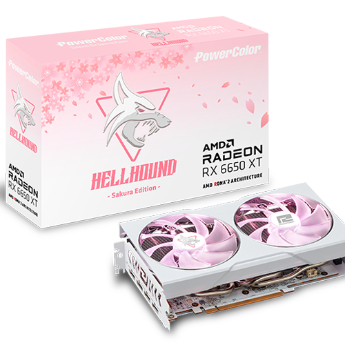 Brand New POWERCOLOR Hellhound Sakura AMD Radeon RX 6650 XT Hot