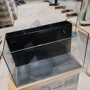 Op maat gemaakte glazen aquariumset van hoogwaardig materiaal voor binnen- en buitengebruik, vierkant, voor zeewater, geschikt voor op tafel. - Product Image 4