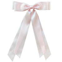Nouvel Arrivage – Magnifiques Pinces à Cheveux Nœud Papillon en Satin Double avec Diamants, Grandes et Longues