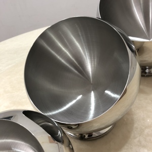 Bols <span class=keywords><strong>de</strong></span> service et <span class=keywords><strong>de</strong></span> mélange personnalisés en acier inoxydable poli 201, écologiques, à ouverture oblique, pour hôtels, restaurants, design moderne, fêtes - Product Image 5