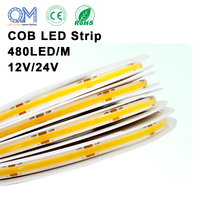 Tira de Luz LED COB Arquitectónica Sin Costuras, 24V, 480LEDs/m, 6000K, Blanco Frío, CRI90, Iluminación Lineal