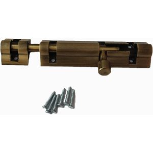 4-Inch Aluminium Tower <b>Bolt</b> Sliding Latch Lock with Screw for Door <b>Security</b> and Home Protection - Product Image 2