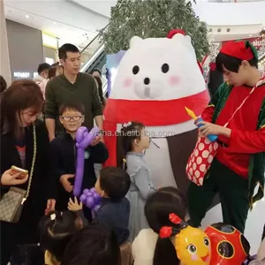 Trang Phục Inflatable Plush Teddy Bear Di Chuyển Polar Bear Trang Trí Giáng Sinh