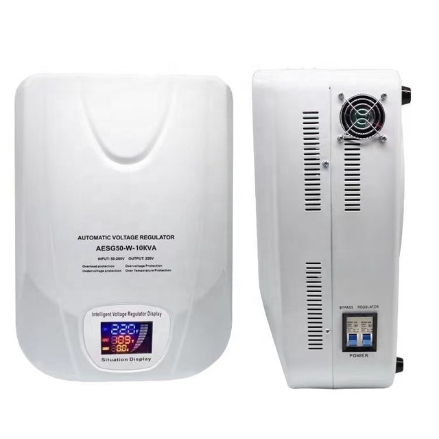 Single Phase Wall-Mounted  Input 90V-250V/120-250V Output 220v Motor Servo Stabilizer10kva Automatic Voltage Regulators