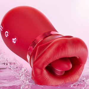 Vibratore 5 in 1 a forma di rosa per sesso orale, 10 modalità di leccamento e succhiamento, giocattoli sessuali per adulti, vibratori anali, clitoride e capezzoli, giocattoli sessuali per donne e coppie - Product Image 3