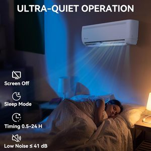 Climatiseur mini-split YITAHOME 12000 BTU, pompe à chaleur, 20 SEER2, 115V, Inverter, sans conduit, refroidit jusqu'à 750 pieds carrés - Product Image 6