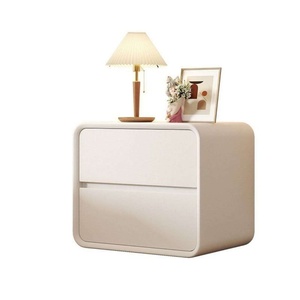 Mesita de Noche Moderna de 2 Cajones, Gabinete de Almacenamiento de Madera para Dormitorio, Hotel, Apartamento - Product Image 4