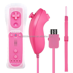 Manette Motion <span class=keywords><strong>Plus</strong></span> 2-en-1 avec moteur de vibration pour télécommande Nintendo Wii, joystick de jeu Nunchuck, manette gauche et droite pour - Product Image 4