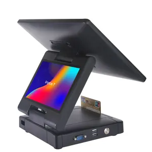 高分辨率显示器和电容式触摸屏廉价收银机，配有免费POS软件，适用于快餐和餐厅