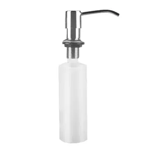 Dispenser di sapone per lavello da cucina Dispenser di sapone da 300ml flacone pompa liquido a mano facile installazione per il lavandino del bagno