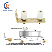 Accessoires pour rouleaux de portail en nylon, rouleau de guidage pour portail coulissant, support d'assemblage pour clôtures de jardin, portes coulissantes