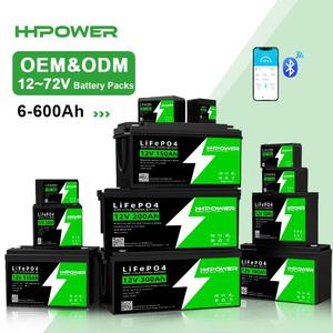 맞춤형 12V 24V 36V 48V 60V 72V 리튬 배터리 팩 60Ah 100Ah 200Ah 300Ah 400Ah Lifepo4 태양광 리튬 이온 배터리 팩 BMS 포함 - Product Image 1