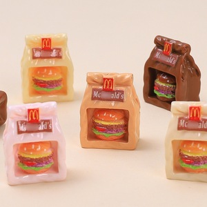 Bolsas <span class=keywords><strong>de</strong></span> Hamburguesas en Miniatura, Modelo <span class=keywords><strong>de</strong></span> Resina, Accesorio para <span class=keywords><strong>Casa</strong></span> <span class=keywords><strong>de</strong></span> <span class=keywords><strong>Muñecas</strong></span>, Regalo Promocional - Product Image 2