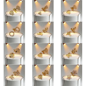 Nuevos Pendientes Originales de Plata de Ley 925 para Mujer, Aros con Forma de Corazón, Oro Rosa, Regalo de Boda, Joyería de Lujo - Product Image 4