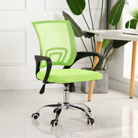 Chaise de bureau moderne en maille de haute qualité, pivotante, pour la maison, l'école, l'hôpital ou le salon, avec fonction de réglage en hauteur