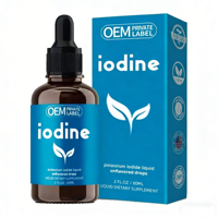 Solution liquide de supplément d'iode et d'iodure de potassium à 2 % OEM/ODM pour la santé des femmes et des hommes – Gouttes d'iode