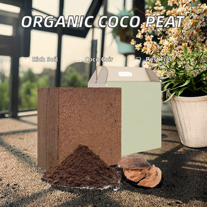 Bloque de Turba de Coco Orgánica para el Crecimiento de Vegetales, Ecológico, Rico en Nutrientes, en Estado Seco, Resistente a Plagas y Enfermedades, para Jardín y Macetas - Product Image 2
