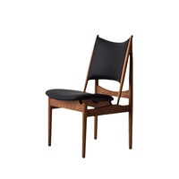 Chaise de salle à manger Little Chief en bois de frêne massif, style chinois, revêtement en cuir, mobilier pour la maison, l'hôtel et l'hébergement touristique