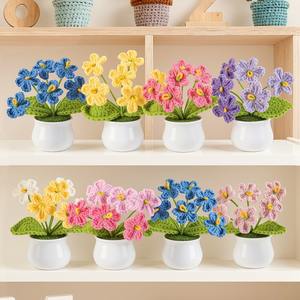 Plantas en maceta de olvido-amo (Forget-Me-Not) hechas a mano y personalizadas, regalos para el Día de la Madre, plantas en maceta directamente de fábrica, plantas en maceta en lotes. - Product Image 1