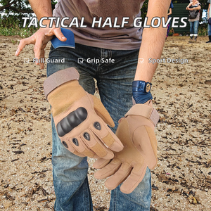 Guantes Tácticos de Poliéster para Hombre y Mujer, Protección Completa para los Dedos, para Ciclismo, Deportes al Aire Libre, Protección Antideslizante y Contra Cortes para Motociclismo - Product Image 2