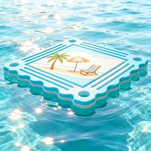 Tapete de Mahjong con Borde Festoneado, Logotipo Personalizado, Mesa Flotante, Fiesta de Verano, <span class=keywords><strong>Casino</strong></span>, Póker, Juegos de Azar, Instalaciones de Entretenimiento Acuático - Product Image 1