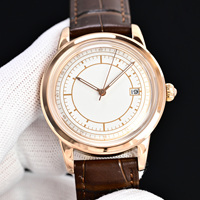 Montre mécanique automatique de luxe ultra-fine pour homme, mouvement importé 9015, acier inoxydable, aiguilles, diamètre 40 mm, 8 mm