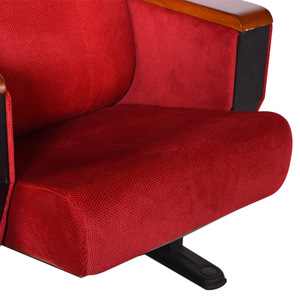เก้าอี้โรงละครสตาร์ไลท์สีแดงพร้อมที่วางแขนสำหรับหอประชุมและห้องเรียน - Product Image 3