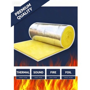 Rollo de <span class=keywords><strong>Manta</strong></span> de Lana de Vidrio Versátil, Flexible y Resistente a Desgarros <span class=keywords><strong>para</strong></span> Contratistas, Aislamiento de Techos Grandes y Conductos - Product Image 1