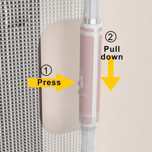 Barrière de sécurité pour escalier Probebi SG010, réglable, rétractable, en aluminium et en maille PVC, pour la sécurité des bébés et des animaux domestiques - Product Image 5