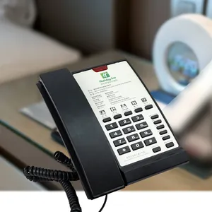 ขายร้อนสำนักงานบ้านโรงแรมสมาร์ทโต๊ะโทรศัพท์เดสก์ท็อปคงที่โทรศัพท์พื้นฐานแบบมีสาย