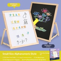Tableau magnétique multifonctionnel pliable pour l'apprentissage de l'alphabet numérique pour enfants, tableau à double face effaçable sans poussière pour le dessin et le gribouillage